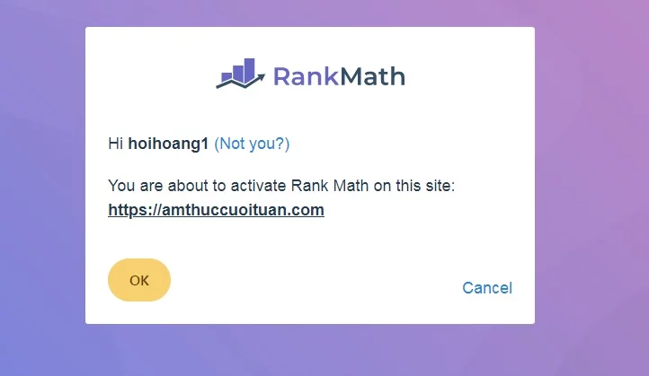 kết nối tài khoản google với plugin rank math cho trang web